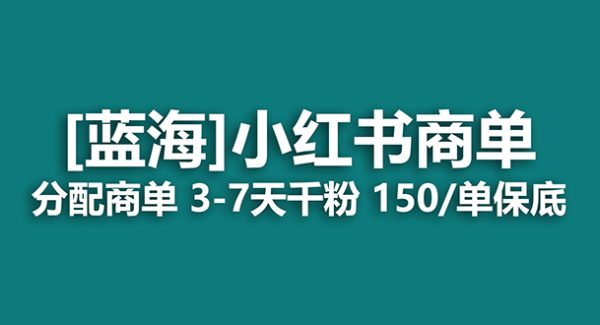 2023蓝海项目，小红书商单，快速千粉，长期稳定，最强蓝海没有之一