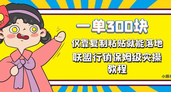 一单轻松300元，仅靠复制粘贴，每天操作一个小时，联盟行销保姆级出单教程